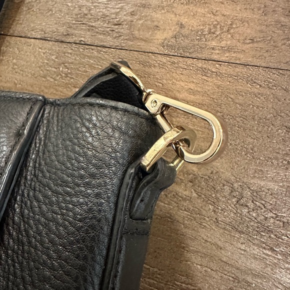 Tory Burch Black Satchel with Gold Accents - Picture 3 of 6